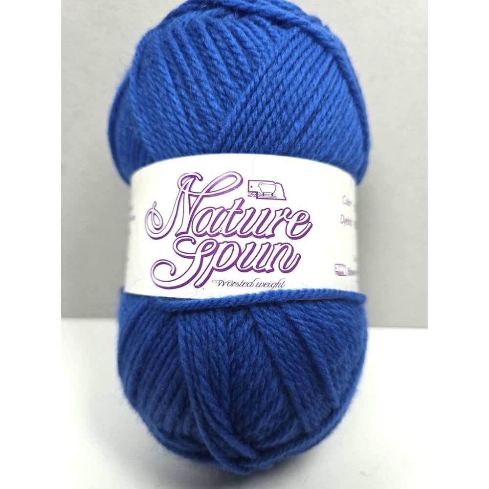 Brown Sheep Co. Wool Yarn Skein China Blue Worsted 3.5 oz. 245 Yds. USA